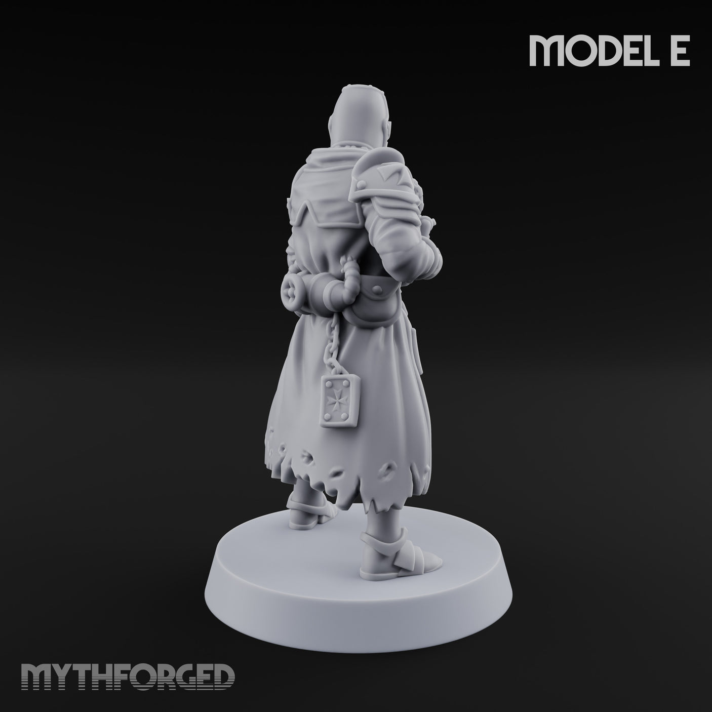 Rifle Bearing Steampunk Templar E Miniature for Dungeons and Dragons, Pathfinder or other TTRPGs