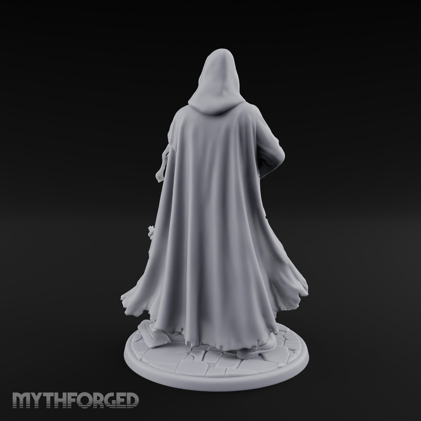 Rifle Lowering Human Cultist Miniature for Dungeons and Dragons, Pathfinder or other TTRPGs