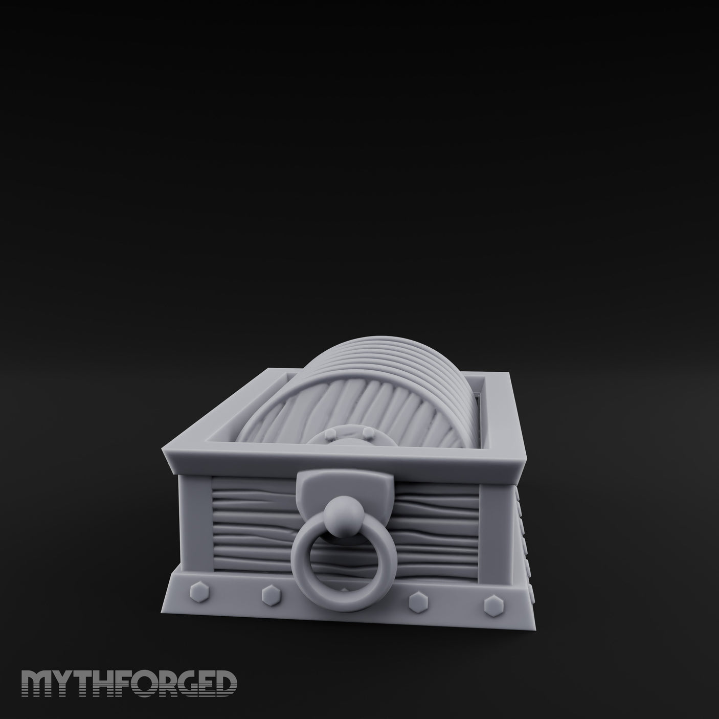 Ring-Handled Rivet-Footed Rope Storage Crate gallery 2