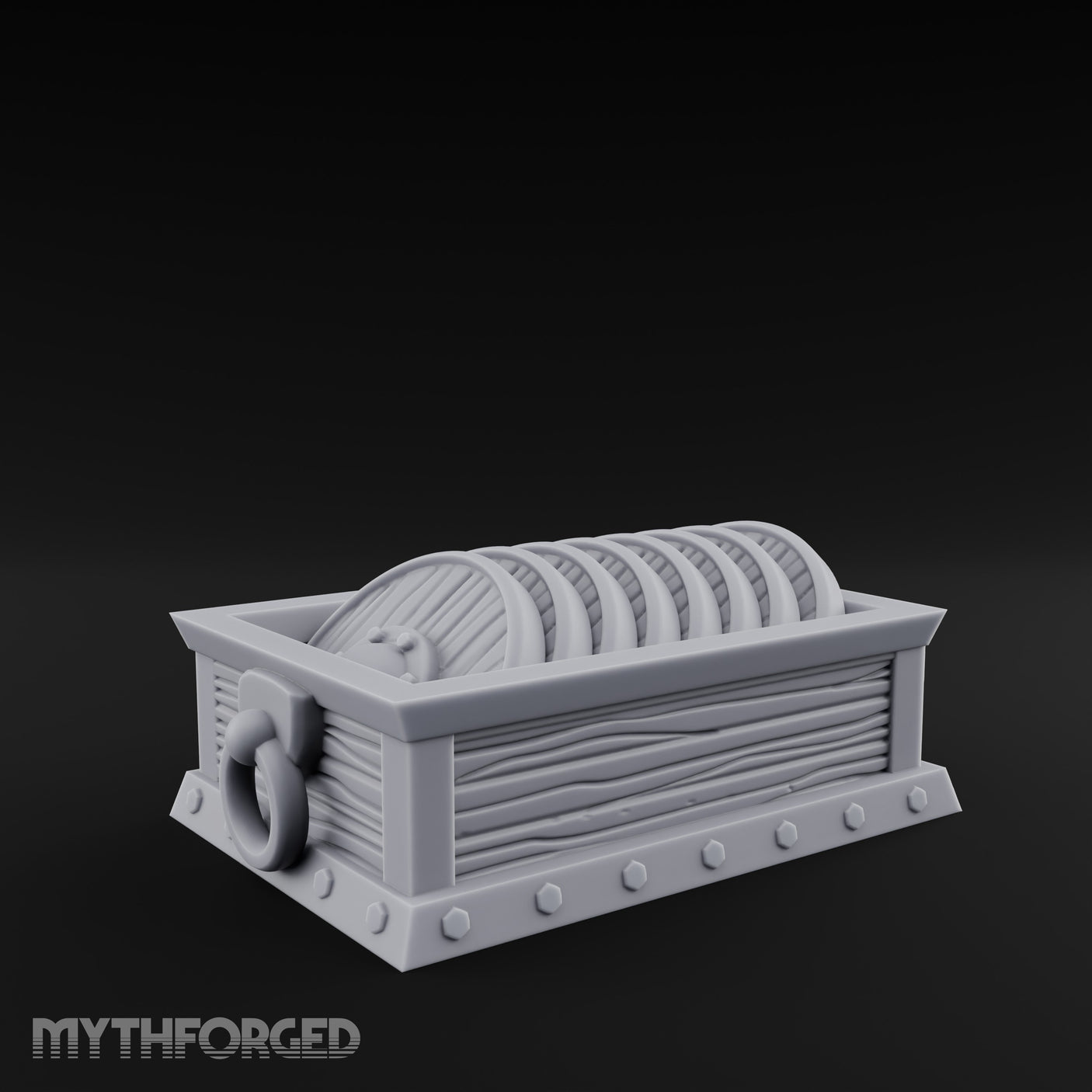 Ring-Handled Rivet-Footed Rope Storage Crate gallery 9