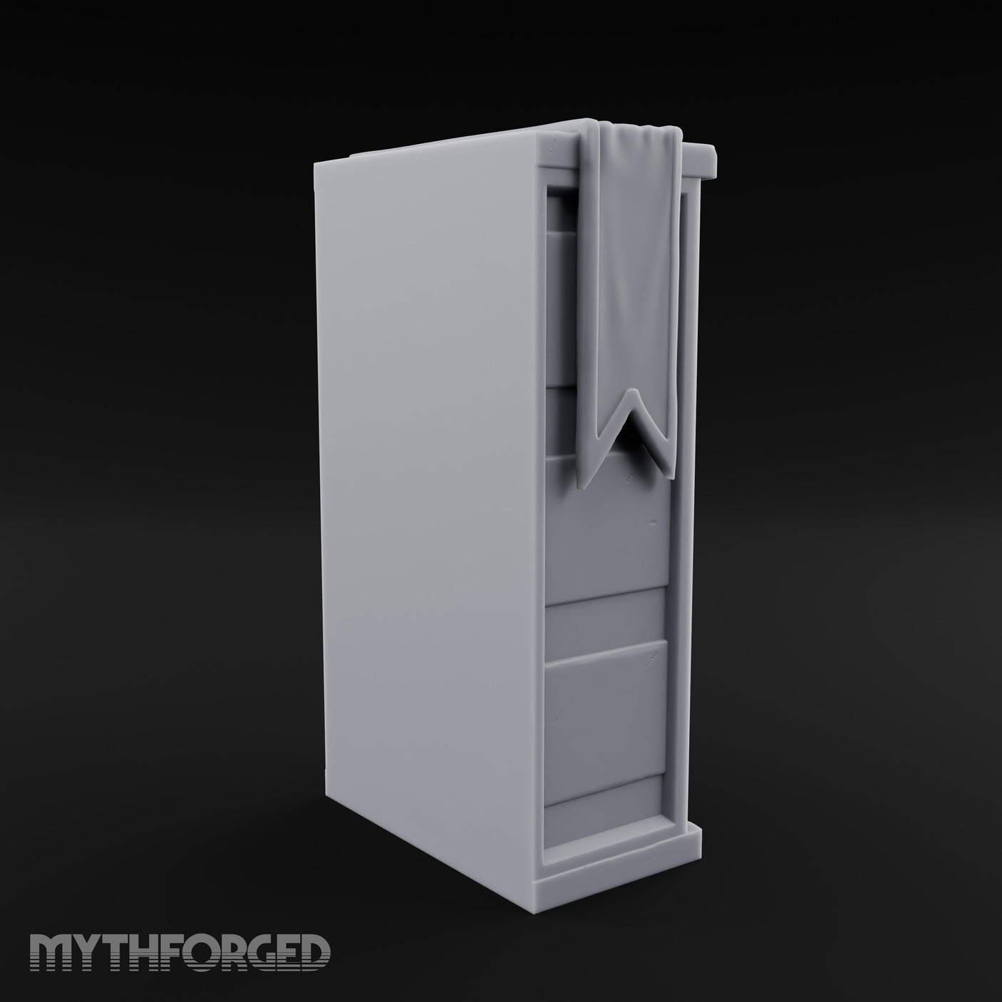 Ring-Handled Six-Drawer Noble Dresser Miniature for Dungeons and Dragons, Pathfinder or other TTRPGs