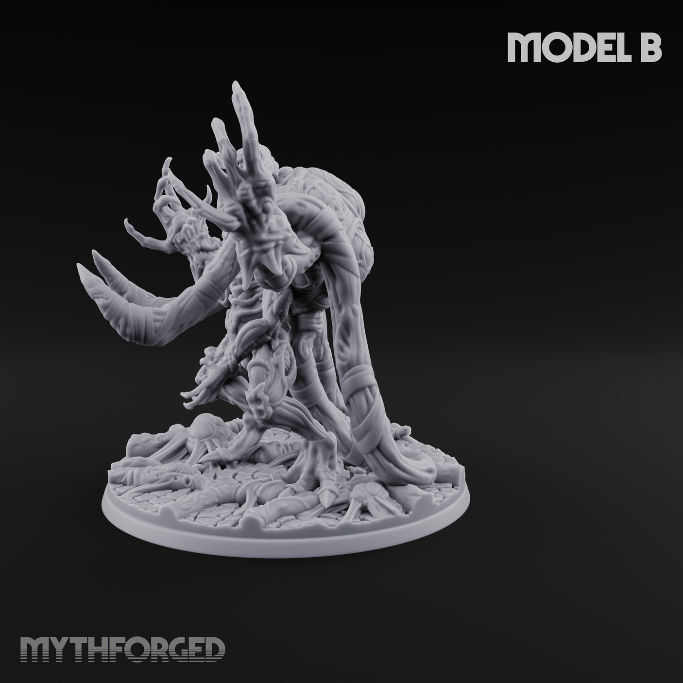 Fangs Dripping Menace Star Spawn Manglers B Miniature for Dungeons and Dragons, Pathfinder or other TTRPGs