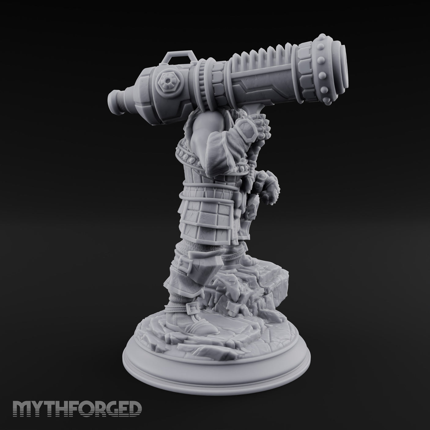 Shouldering the Big Gun Dwarf Cannoneer