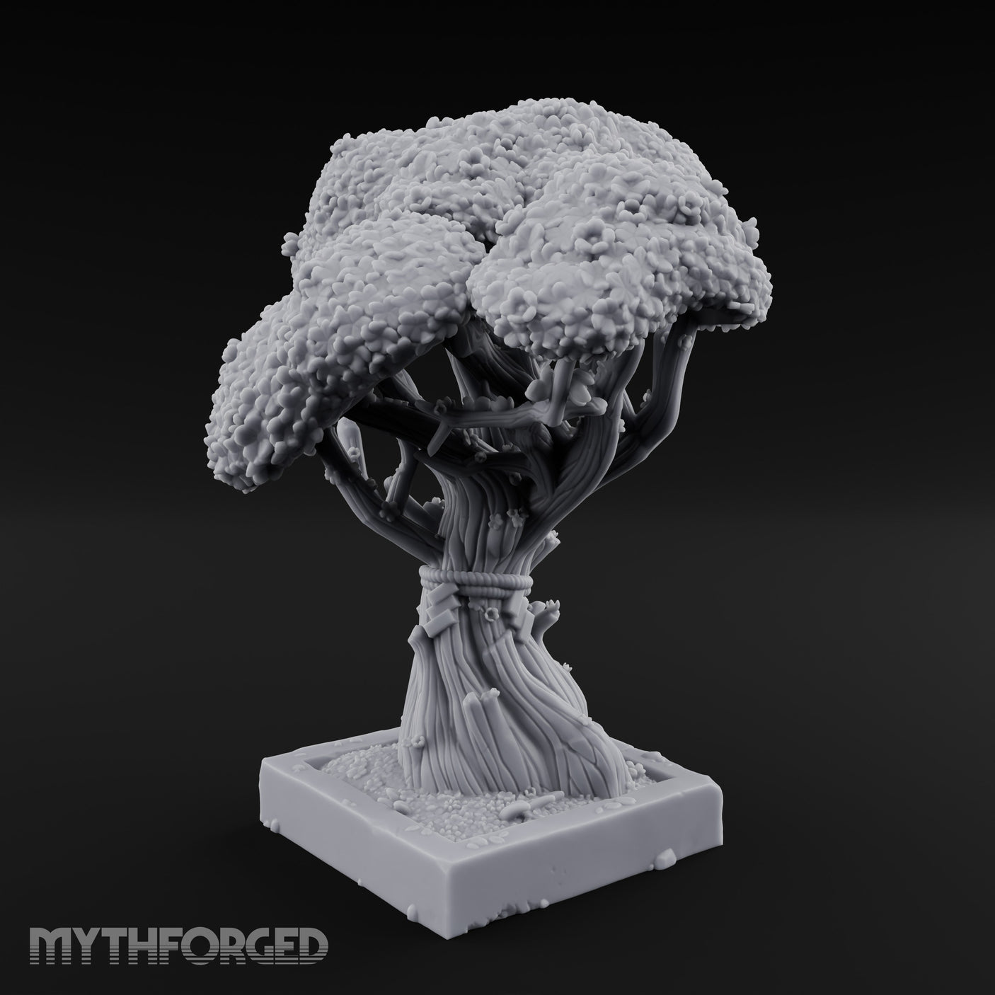 Rope-Bound Blossom-Canopied Sacred Twisted Tree gallery 2