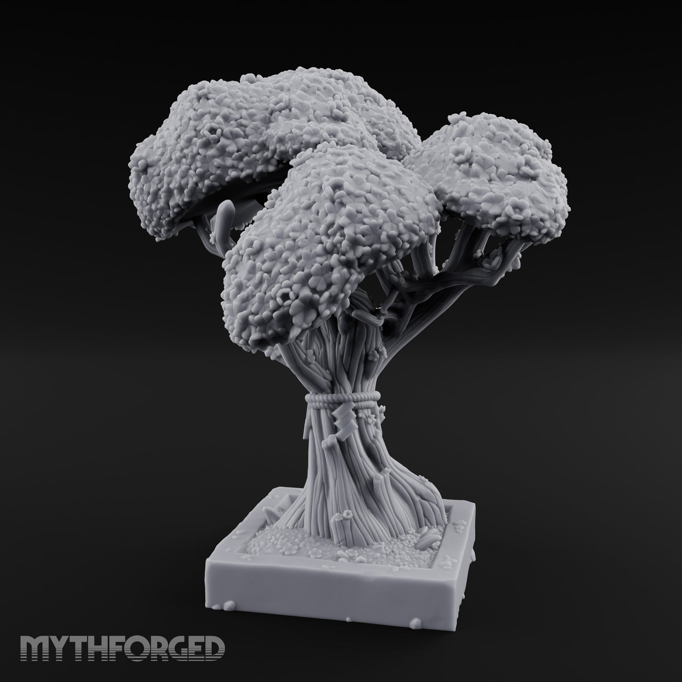 Rope-Bound Blossom-Canopied Sacred Twisted Tree gallery 3