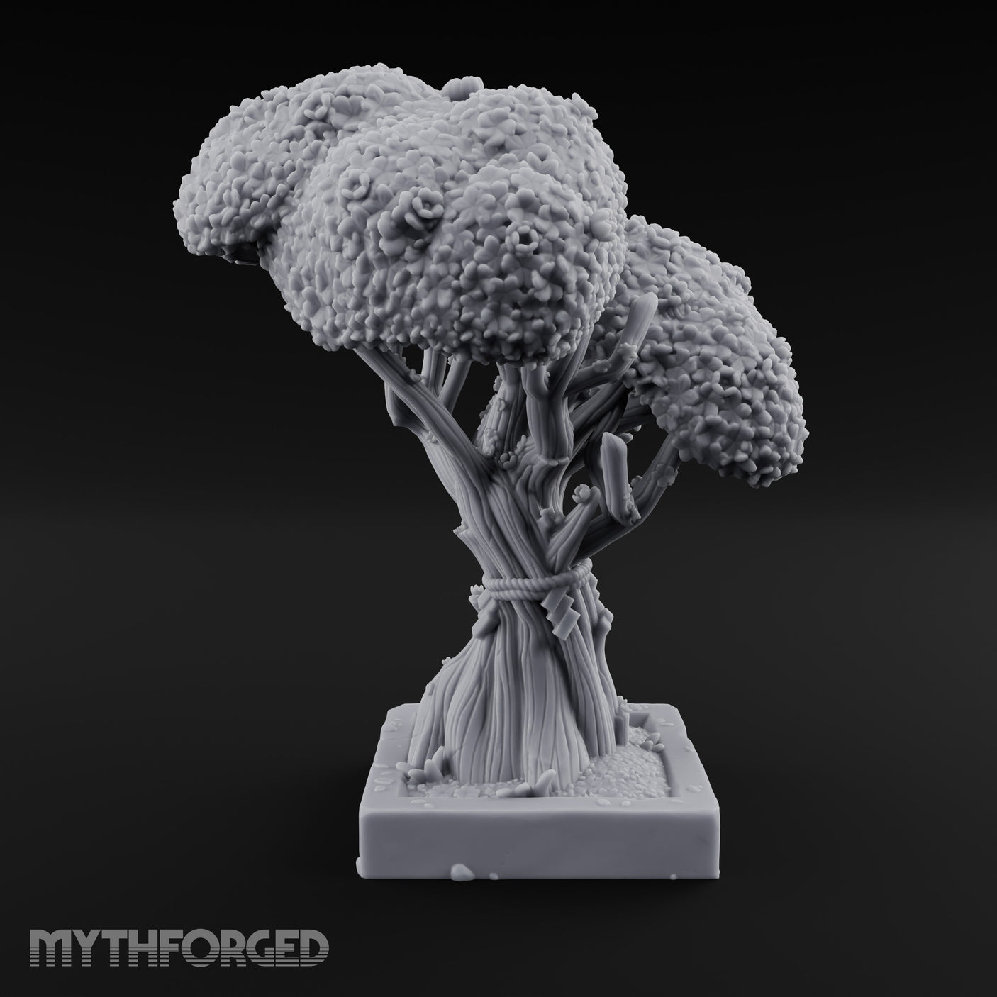 Rope-Bound Blossom-Canopied Sacred Twisted Tree gallery 5