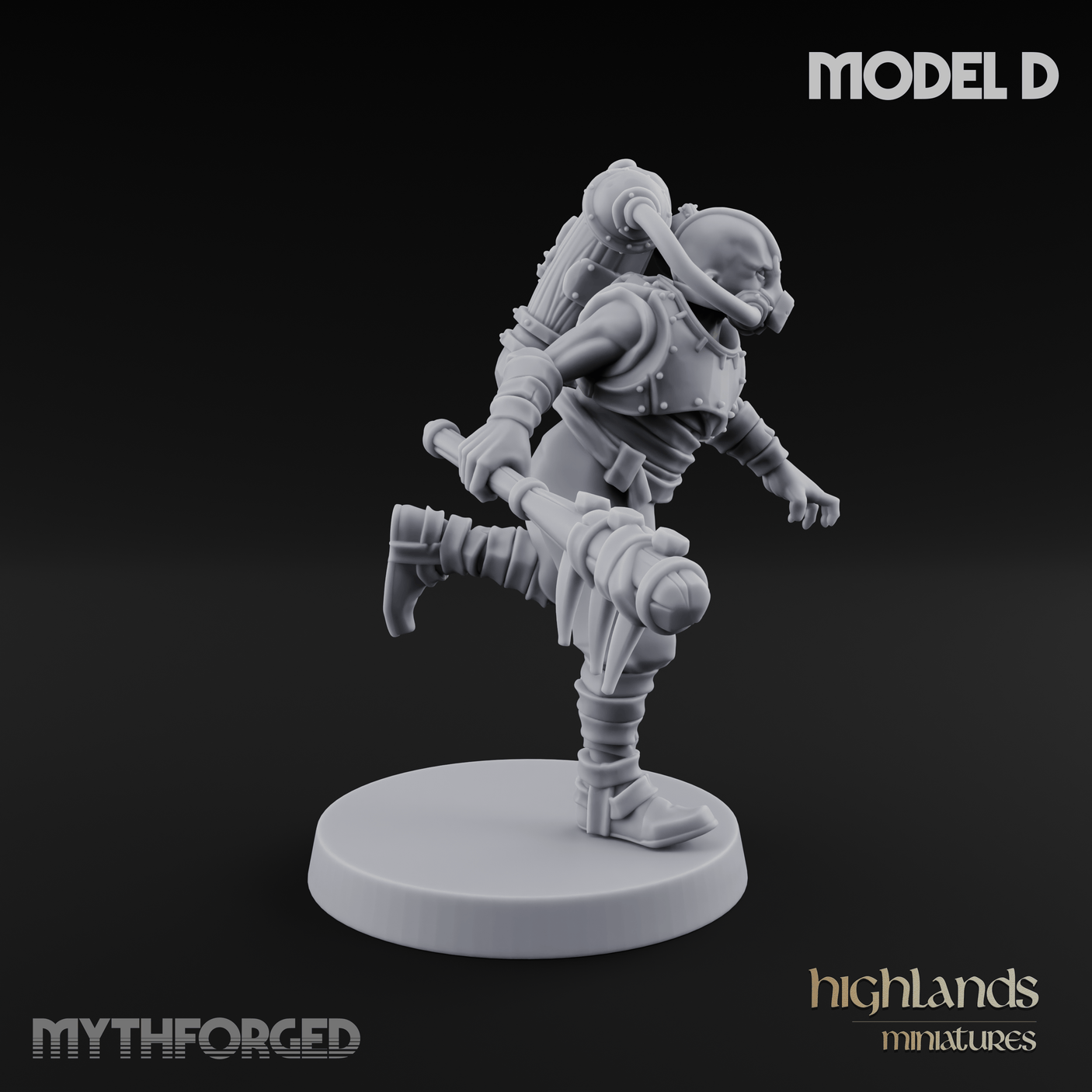 Enhanced Human Artificers D Miniature for Dungeons and Dragons, Pathfinder or other TTRPGs