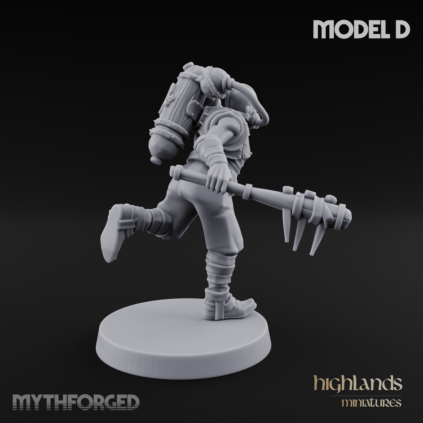 Enhanced Human Artificers D Miniature for Dungeons and Dragons, Pathfinder or other TTRPGs