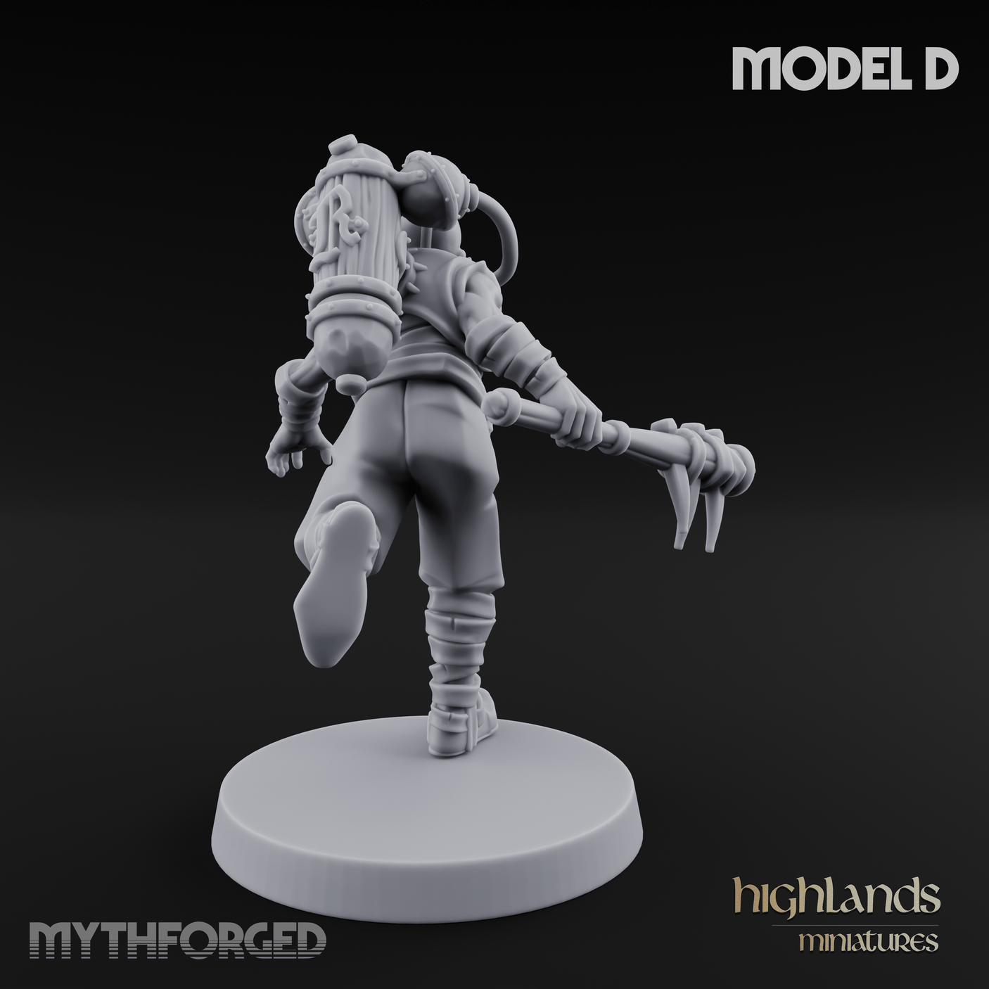 Enhanced Human Artificers D Miniature for Dungeons and Dragons, Pathfinder or other TTRPGs