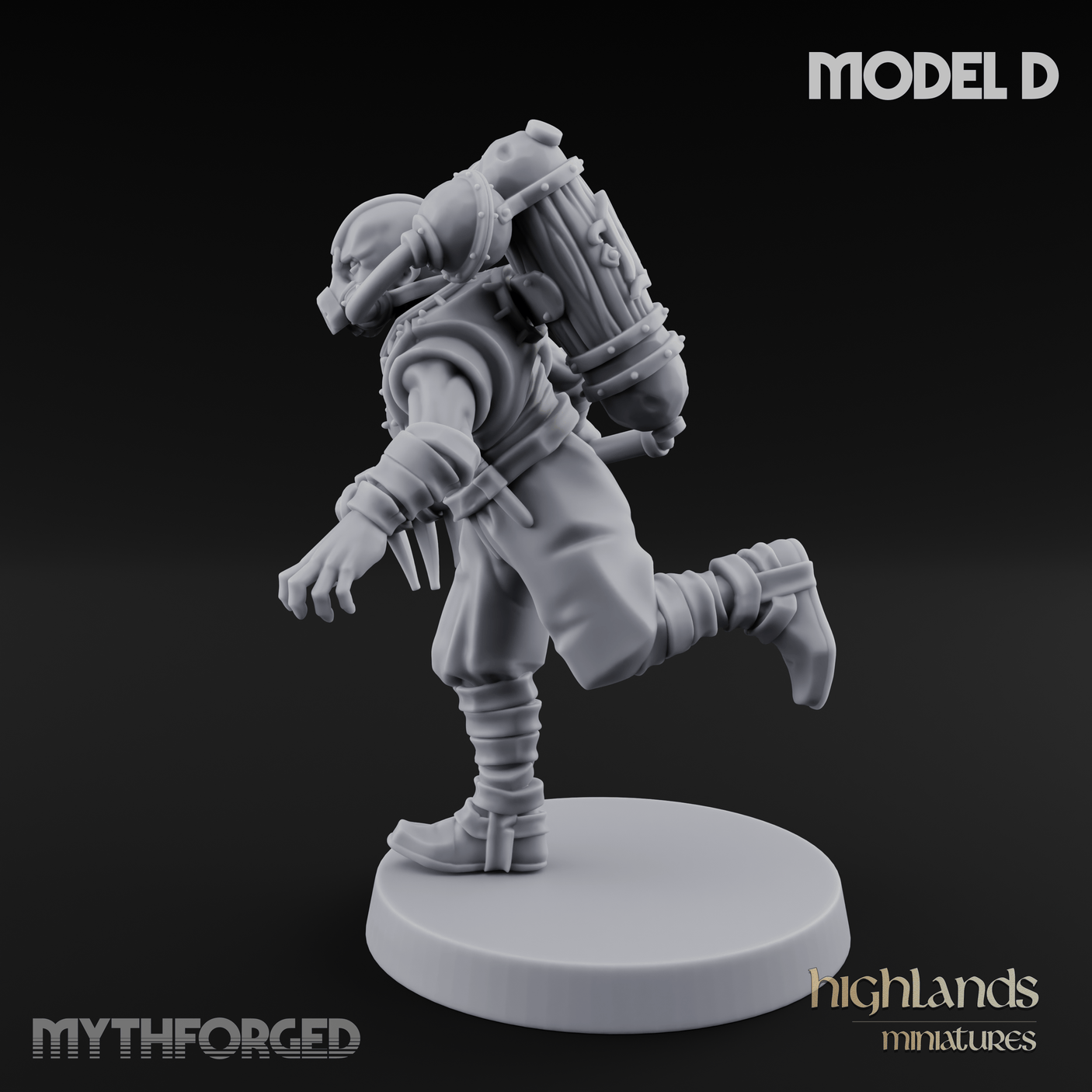 Enhanced Human Artificers D Miniature for Dungeons and Dragons, Pathfinder or other TTRPGs