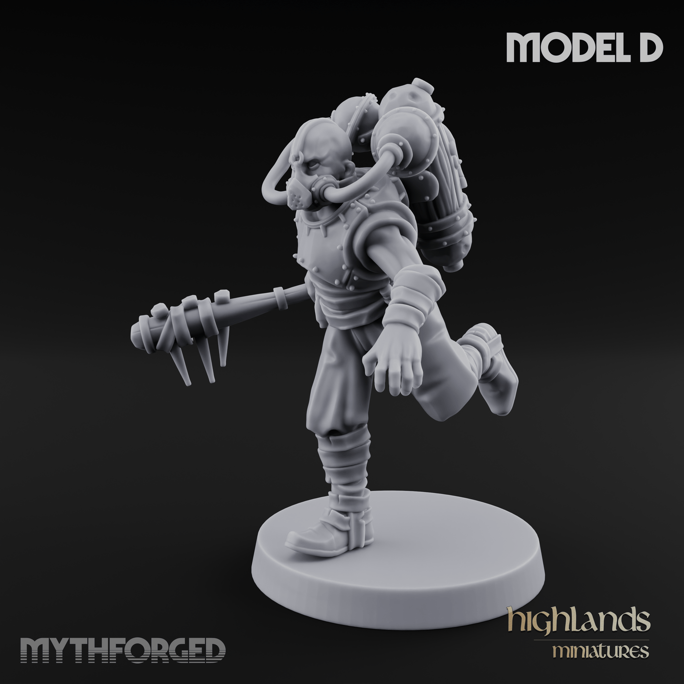 Enhanced Human Artificers D Miniature for Dungeons and Dragons, Pathfinder or other TTRPGs