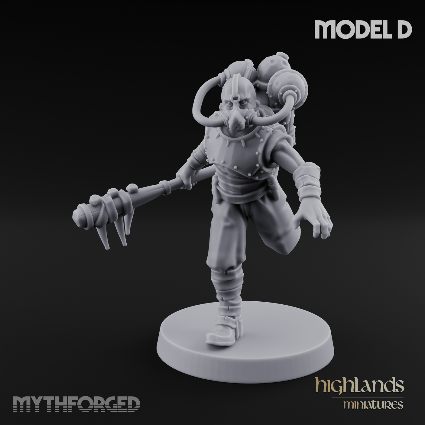 Enhanced Human Artificers D Miniature for Dungeons and Dragons, Pathfinder or other TTRPGs