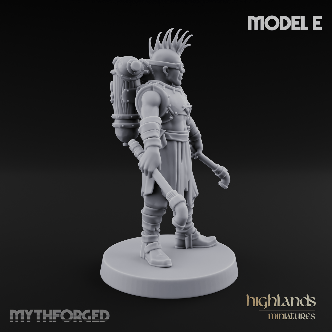 Enhanced Human Artificers E Miniature for Dungeons and Dragons, Pathfinder or other TTRPGs