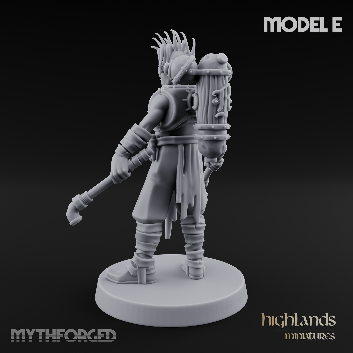 Enhanced Human Artificers E Miniature for Dungeons and Dragons, Pathfinder or other TTRPGs