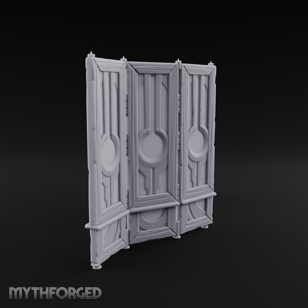Changing Behind Closed Panels Wooden Folding Screens
