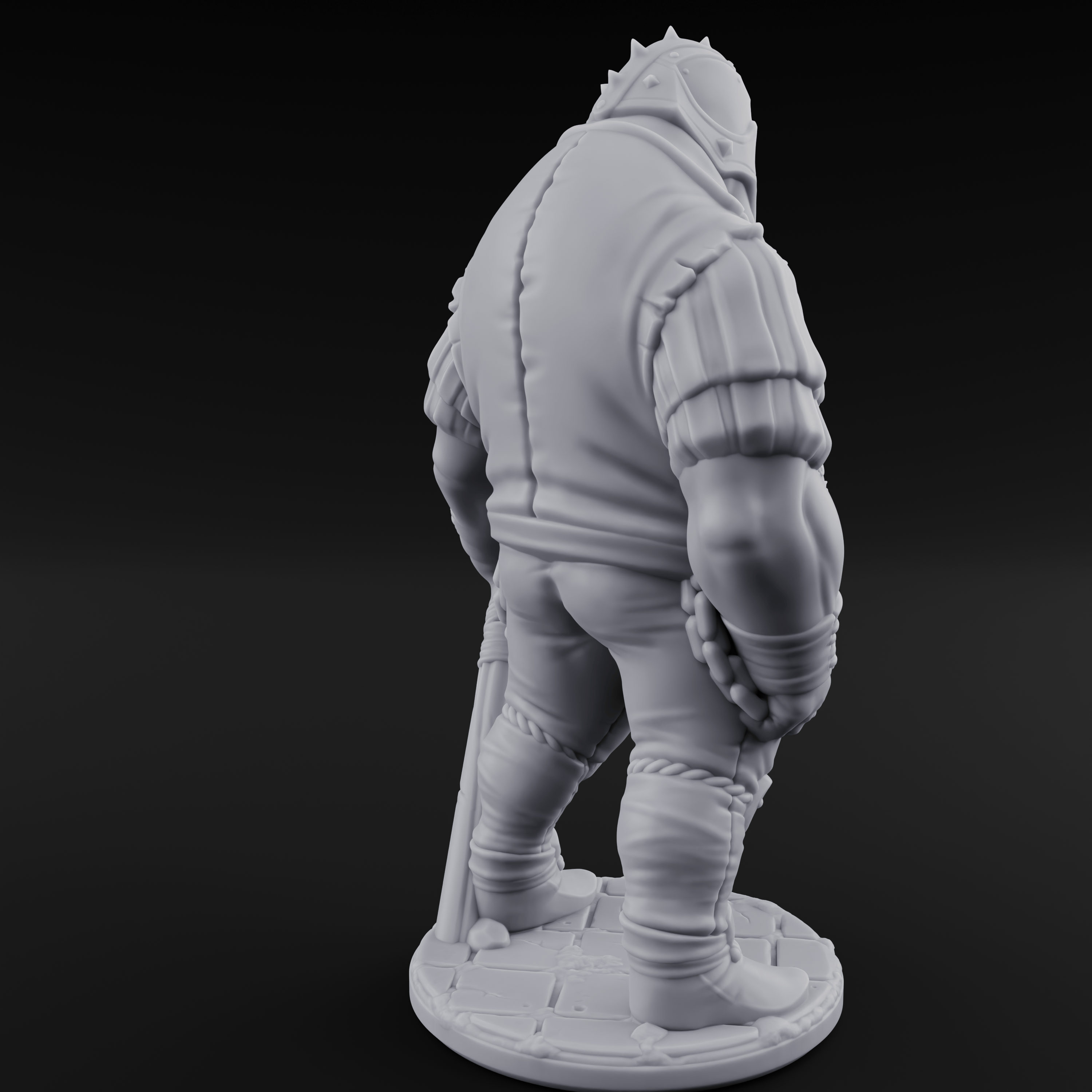 Belly Out Spear Resting Ogre Royal Guard A