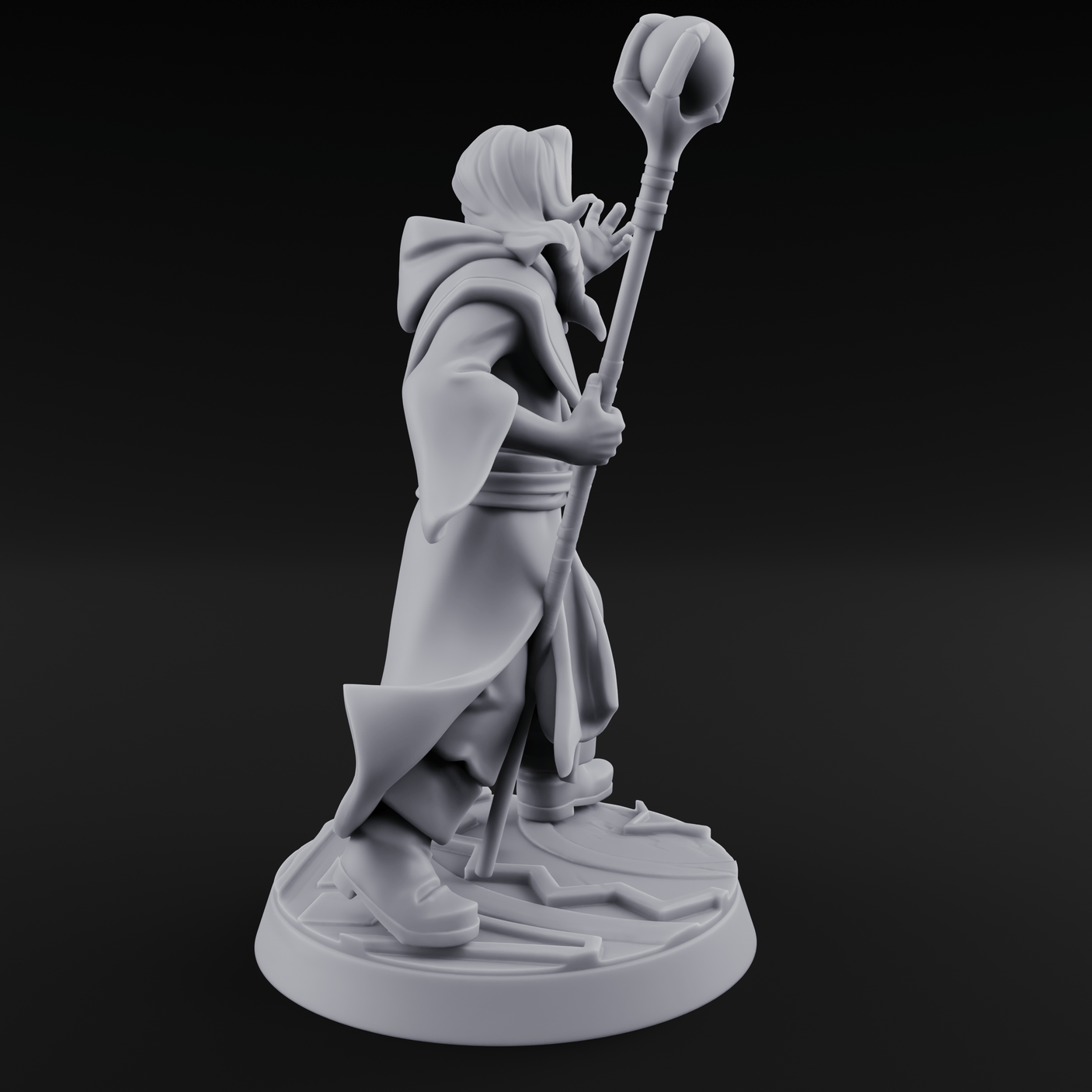 Holier Than Thou Human Priest C Miniature for Dungeons and Dragons, Pathfinder or other TTRPGs