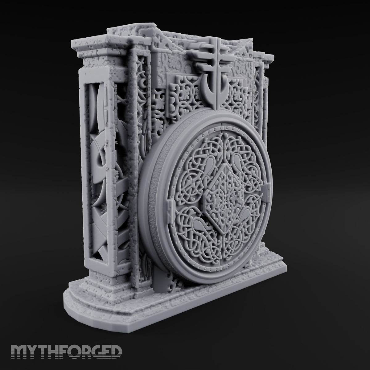 Doors Sealed, Pillars Still Praying Ornate Temple Gate Ruin C
