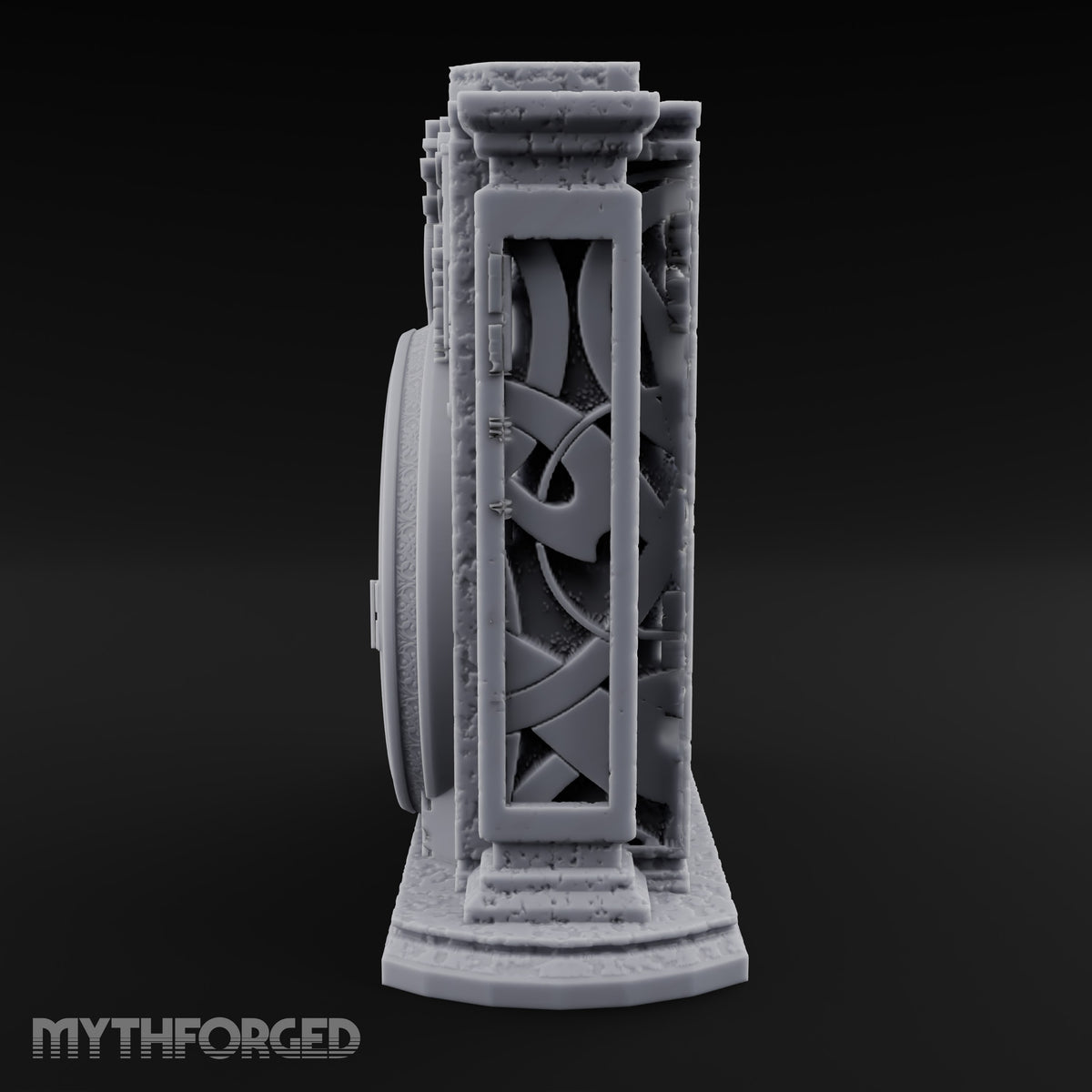 Doors Sealed, Pillars Still Praying Ornate Temple Gate Ruin C