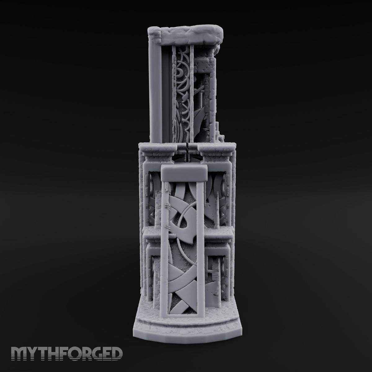 Doors Sealed, Pillars Still Praying Ornate Temple Gate Ruin D