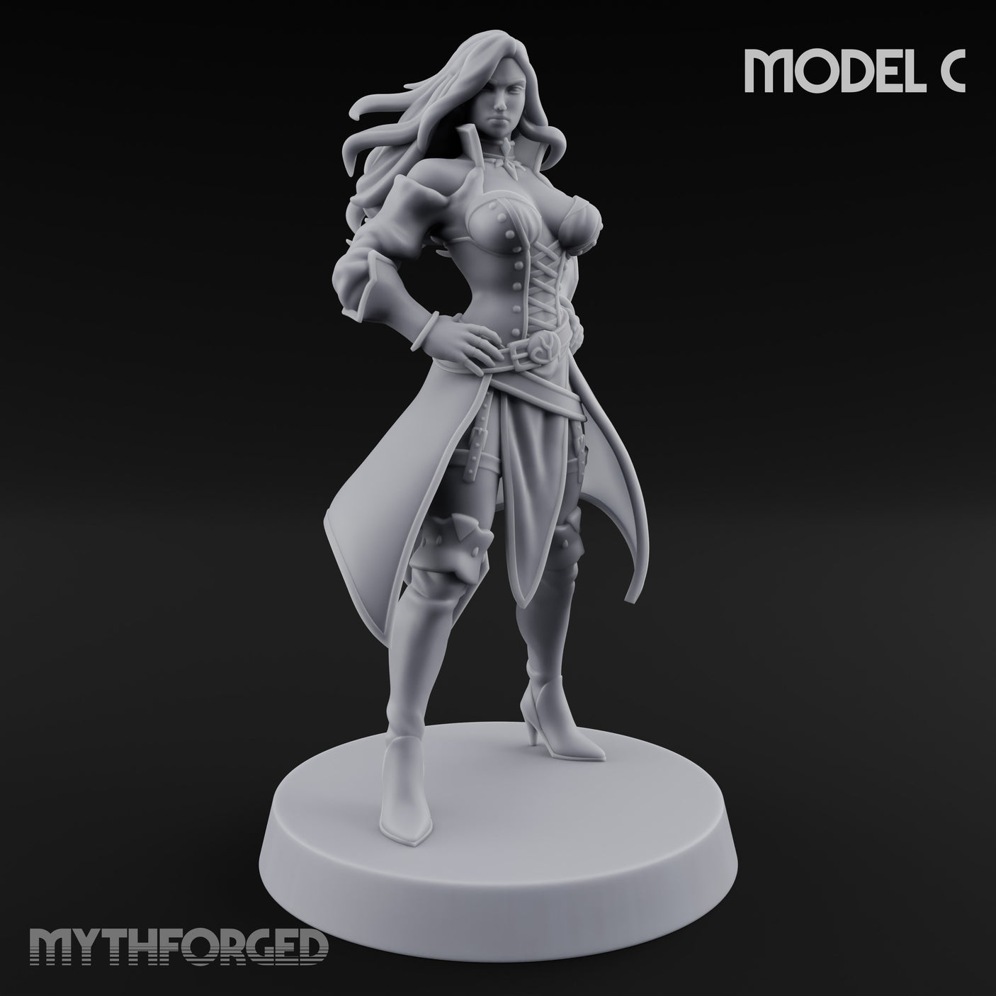 Ruling The Seas Pirate C Miniature for Dungeons and Dragons, Pathfinder or other TTRPGs