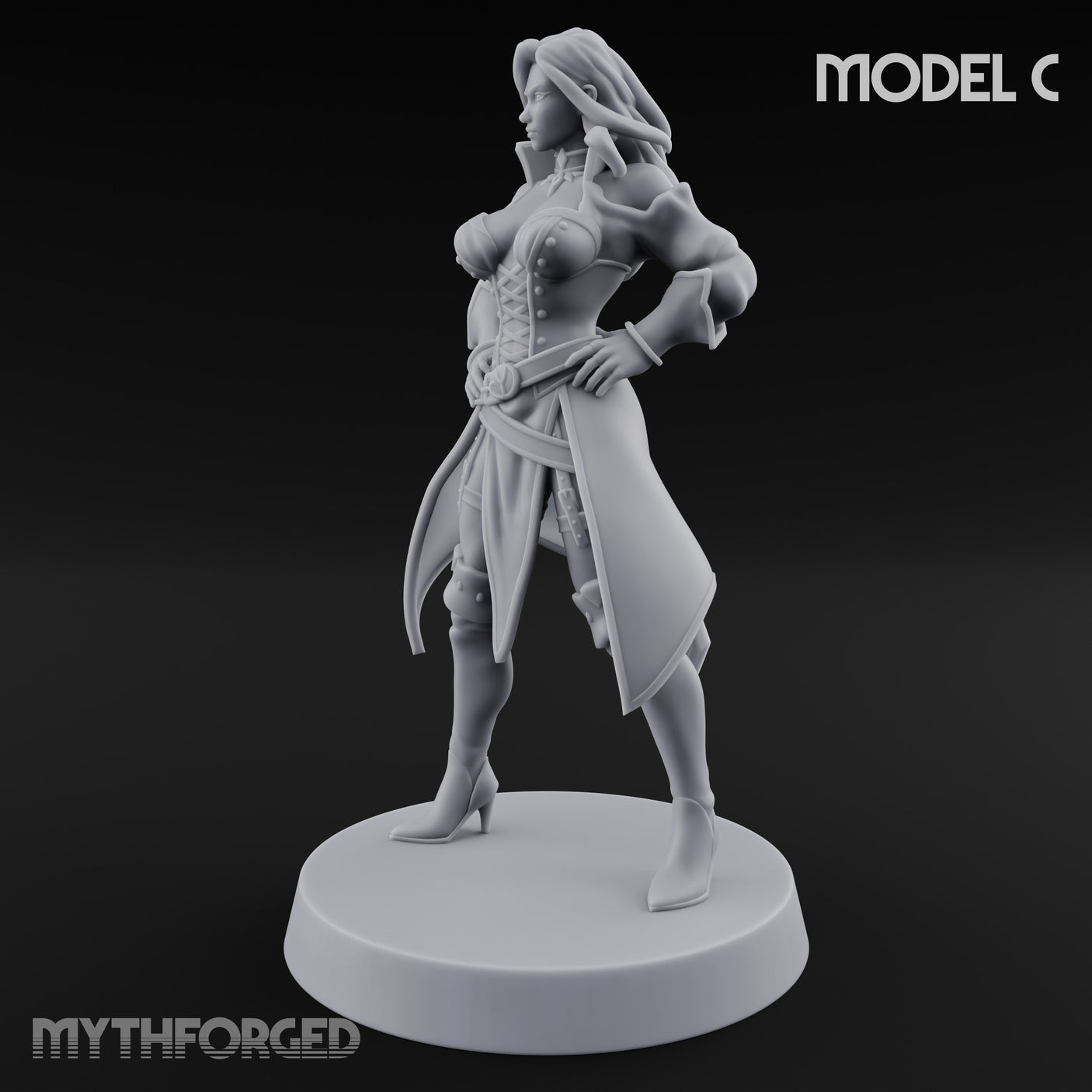 Ruling The Seas Pirate C Miniature for Dungeons and Dragons, Pathfinder or other TTRPGs
