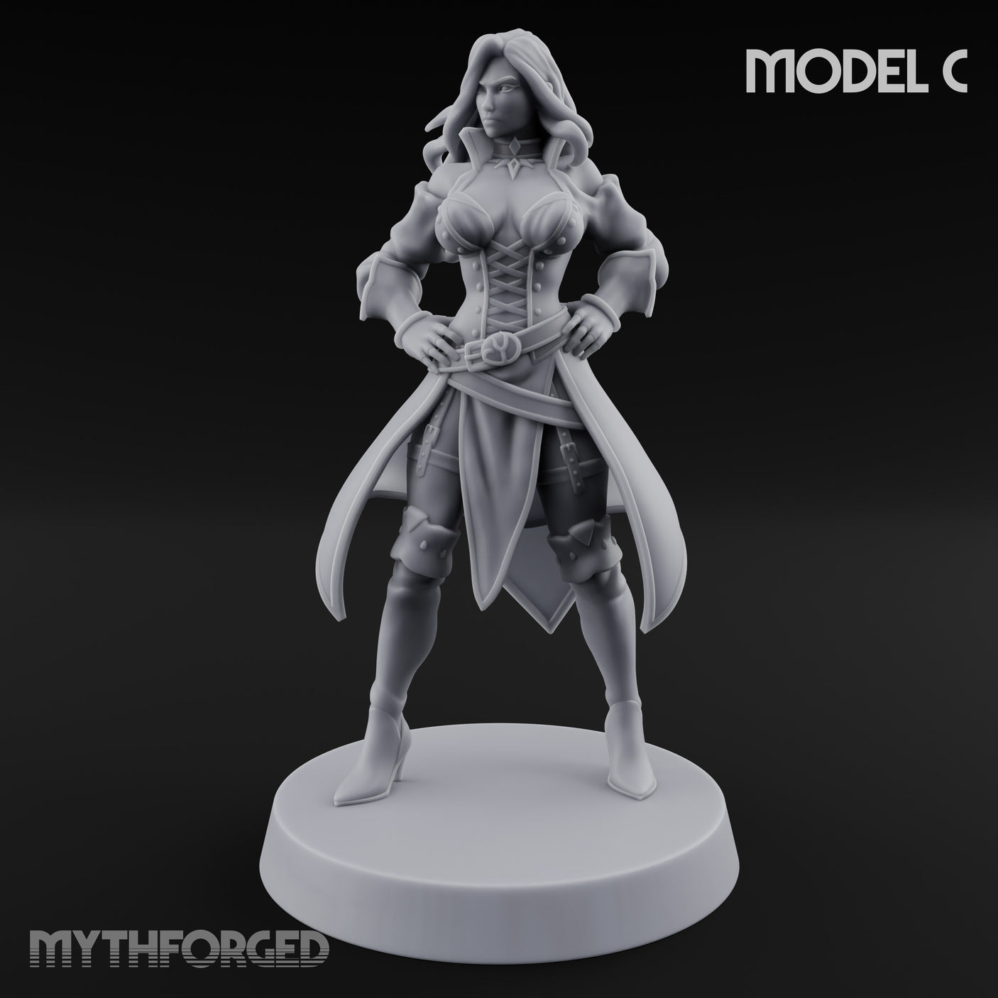 Ruling The Seas Pirate C Miniature for Dungeons and Dragons, Pathfinder or other TTRPGs