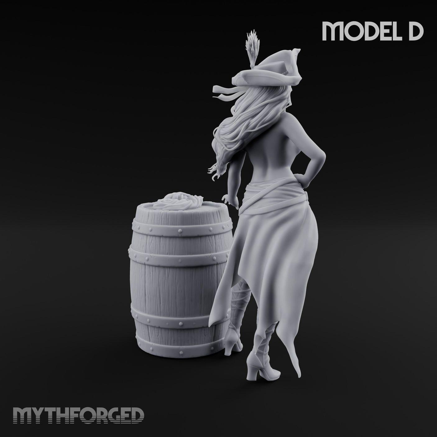 Ruling The Seas Pirate D Miniature for Dungeons and Dragons, Pathfinder or other TTRPGs