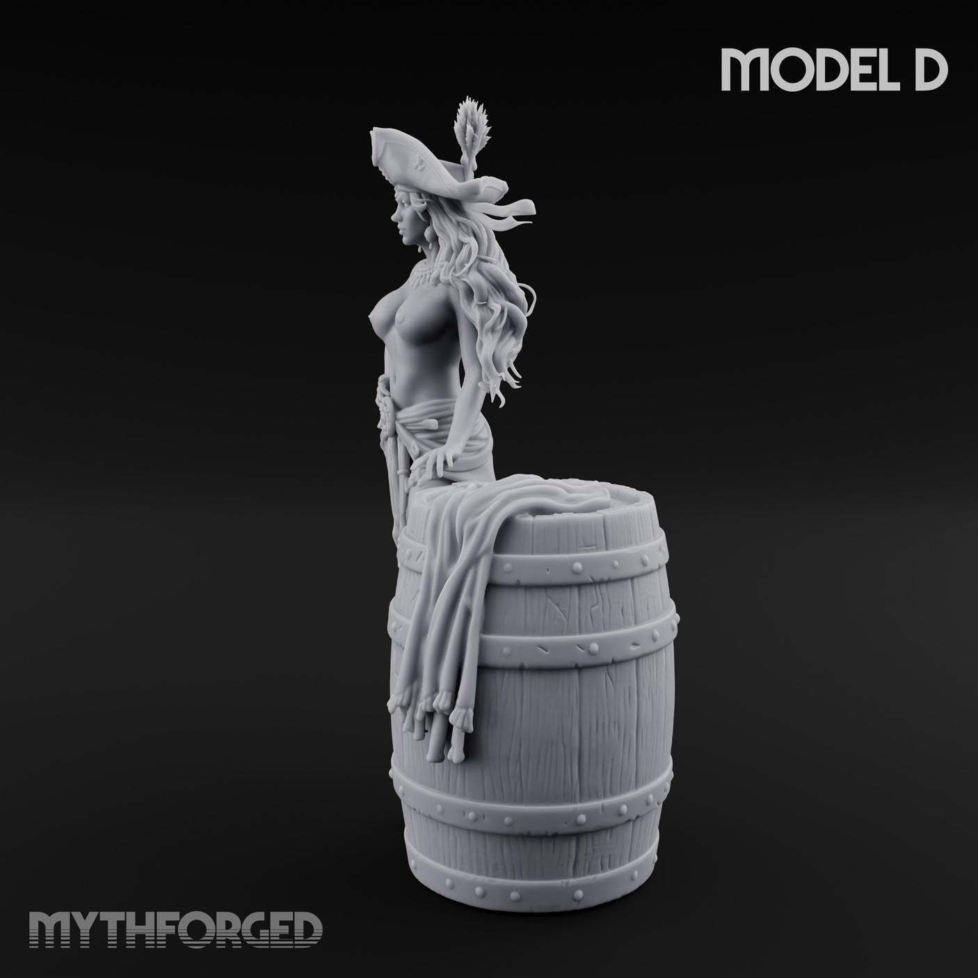Ruling The Seas Pirate D Miniature for Dungeons and Dragons, Pathfinder or other TTRPGs