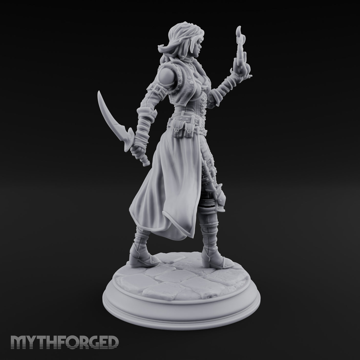 Rune Orb Conjuring Human Warlock Miniature for Dungeons and Dragons, Pathfinder or other TTRPGs