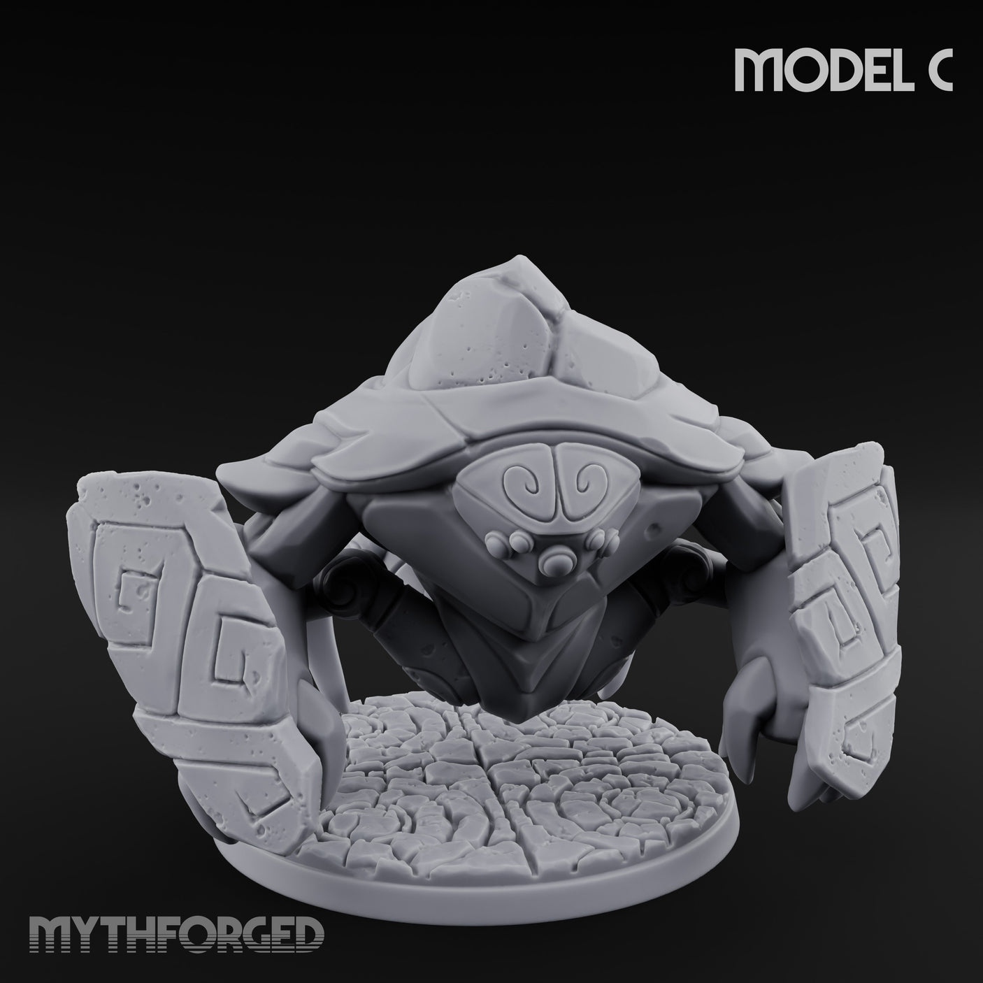 Rune Panel Spreading Construct Guardian C Miniature for Dungeons and Dragons, Pathfinder or other TTRPGs