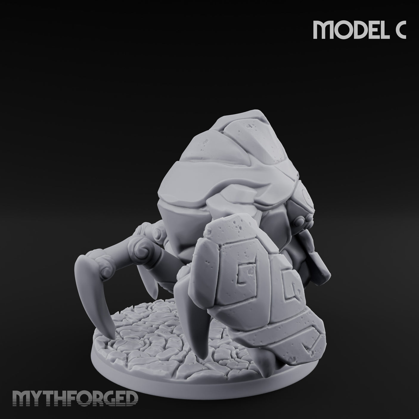 Rune Panel Spreading Construct Guardian C Miniature for Dungeons and Dragons, Pathfinder or other TTRPGs
