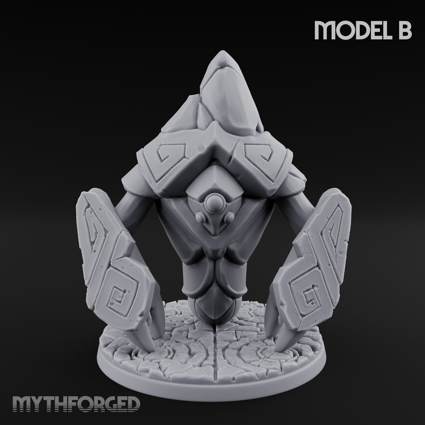 Rune Panel Spreading Construct Guardians Miniature for Dungeons and Dragons, Pathfinder or other TTRPGs