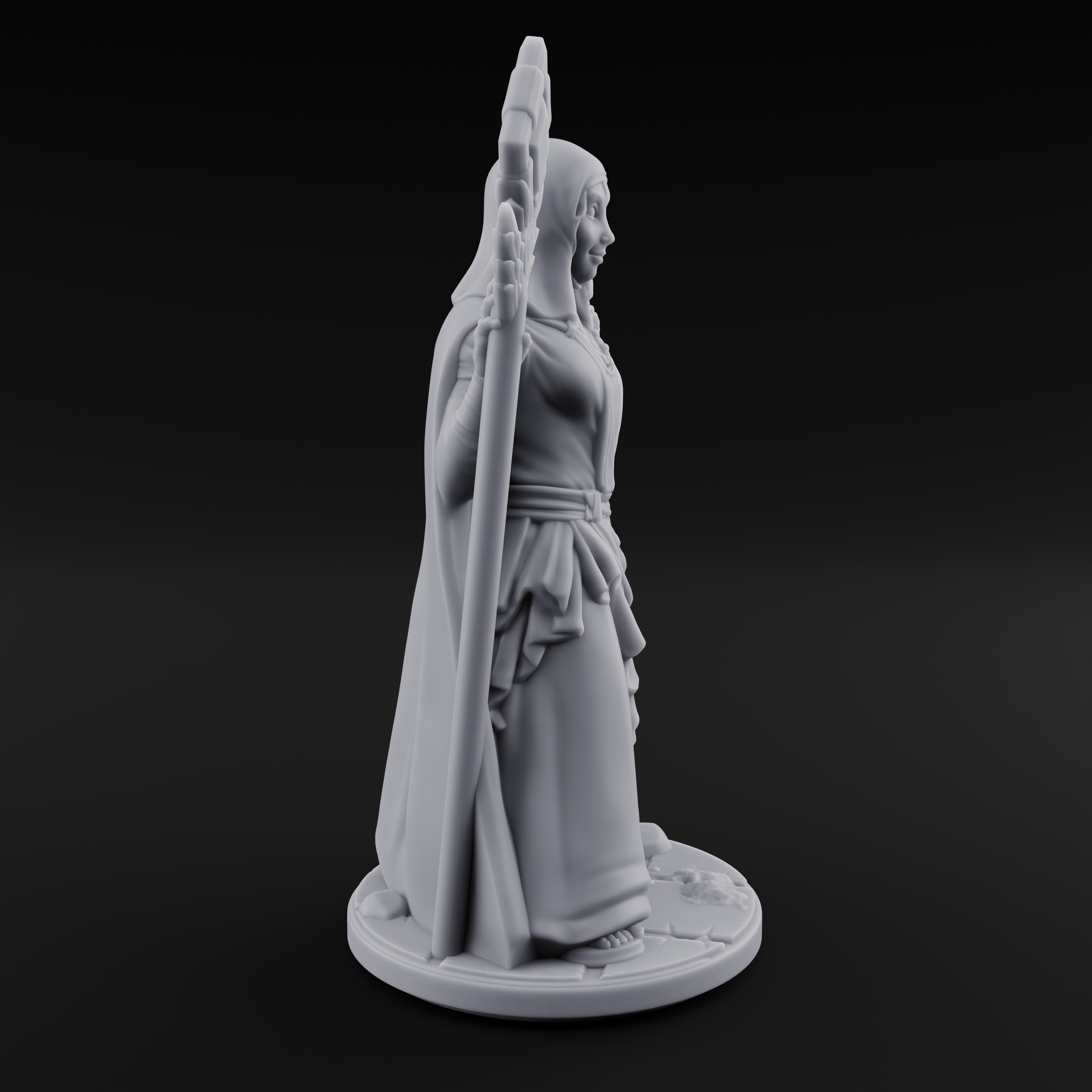 Warmly Welcoming Human Priestess A