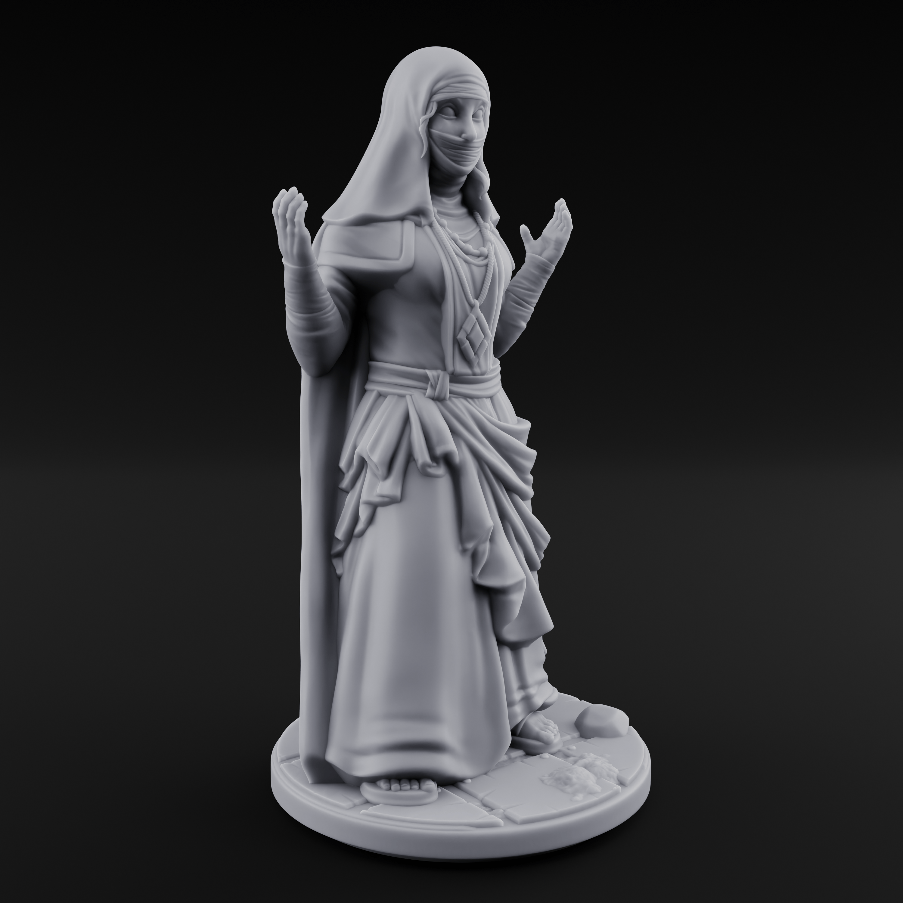 Warmly Welcoming Human Priestess B