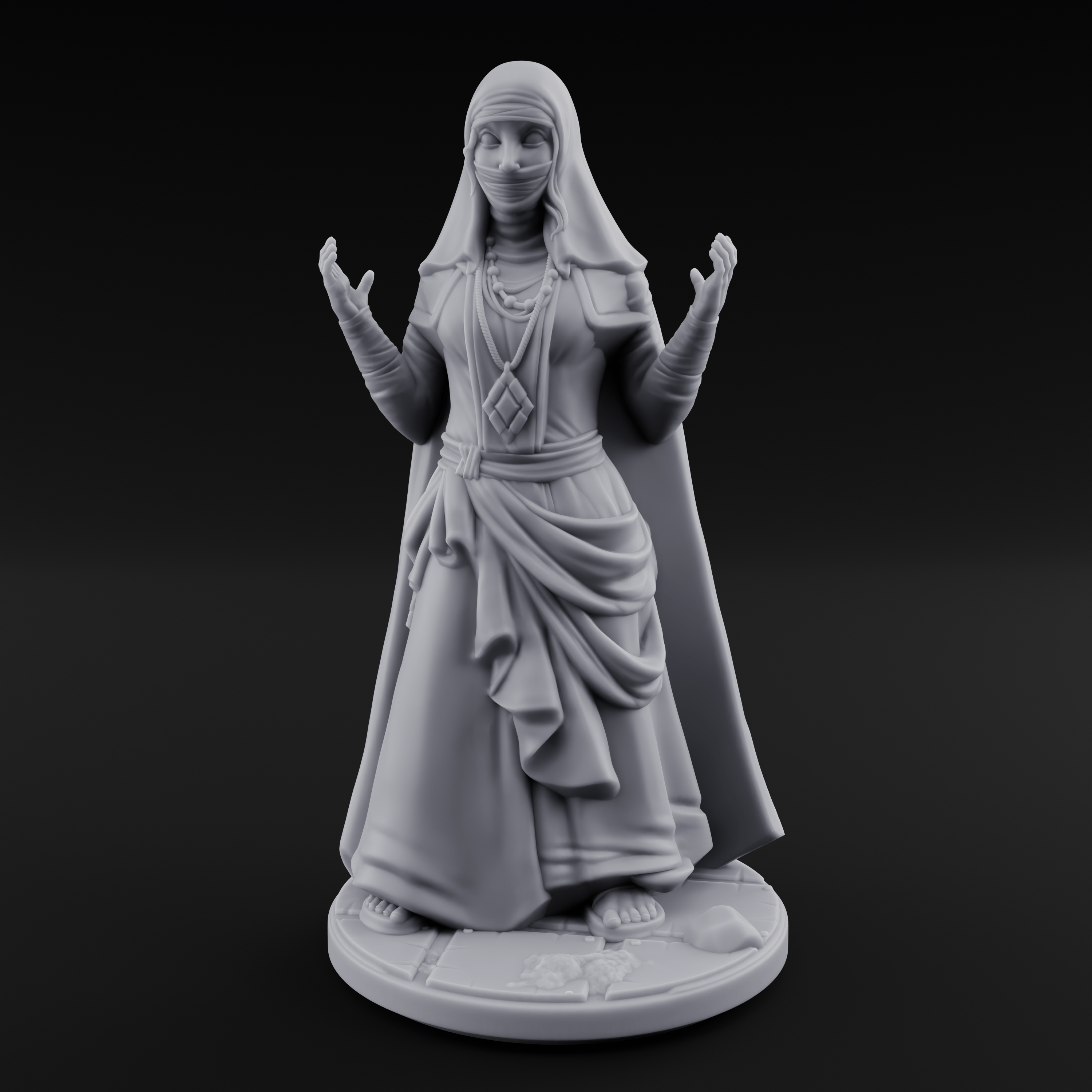 Warmly Welcoming Human Priestess B