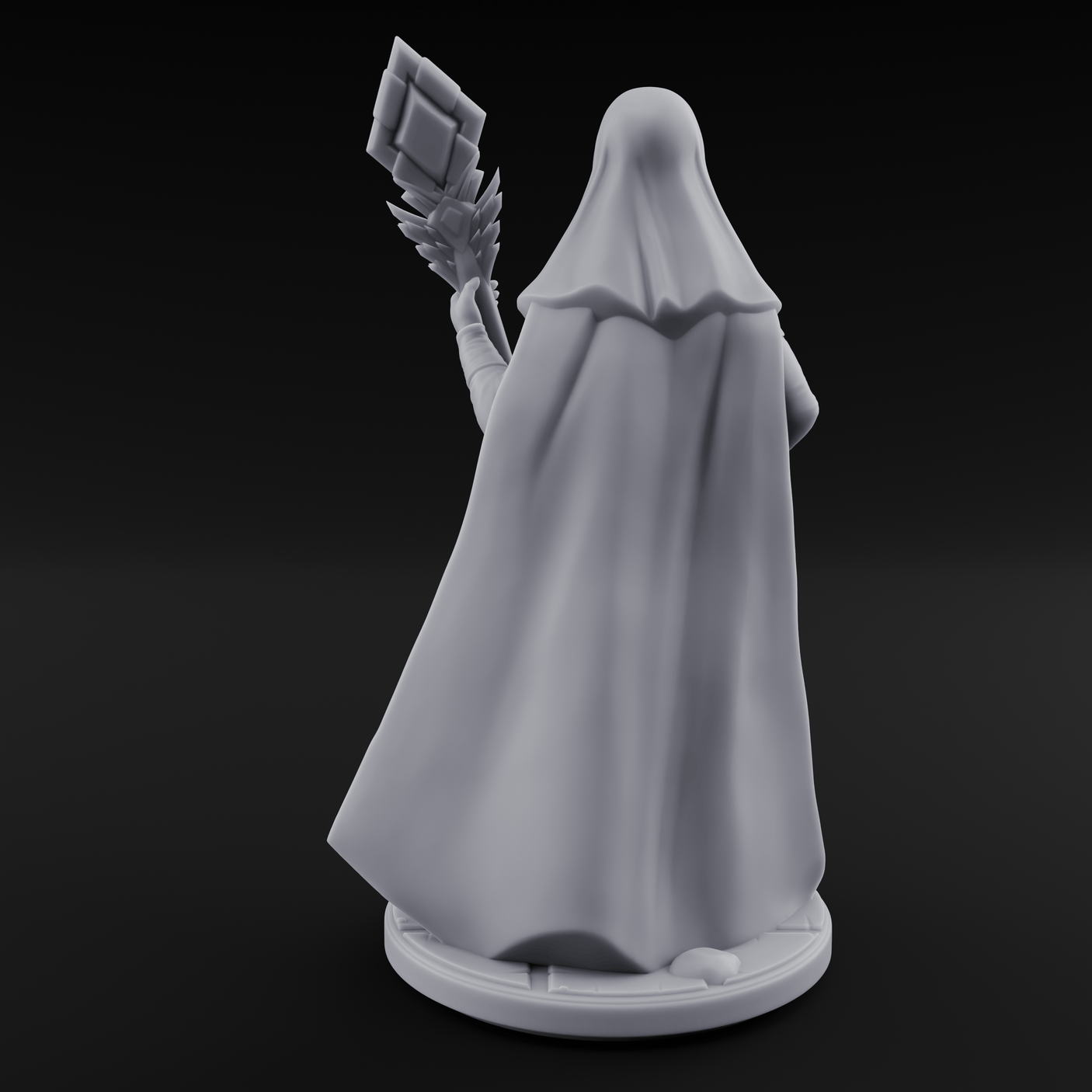 Warmly Welcoming Human Priestess C Miniature for Dungeons and Dragons, Pathfinder or other TTRPGs