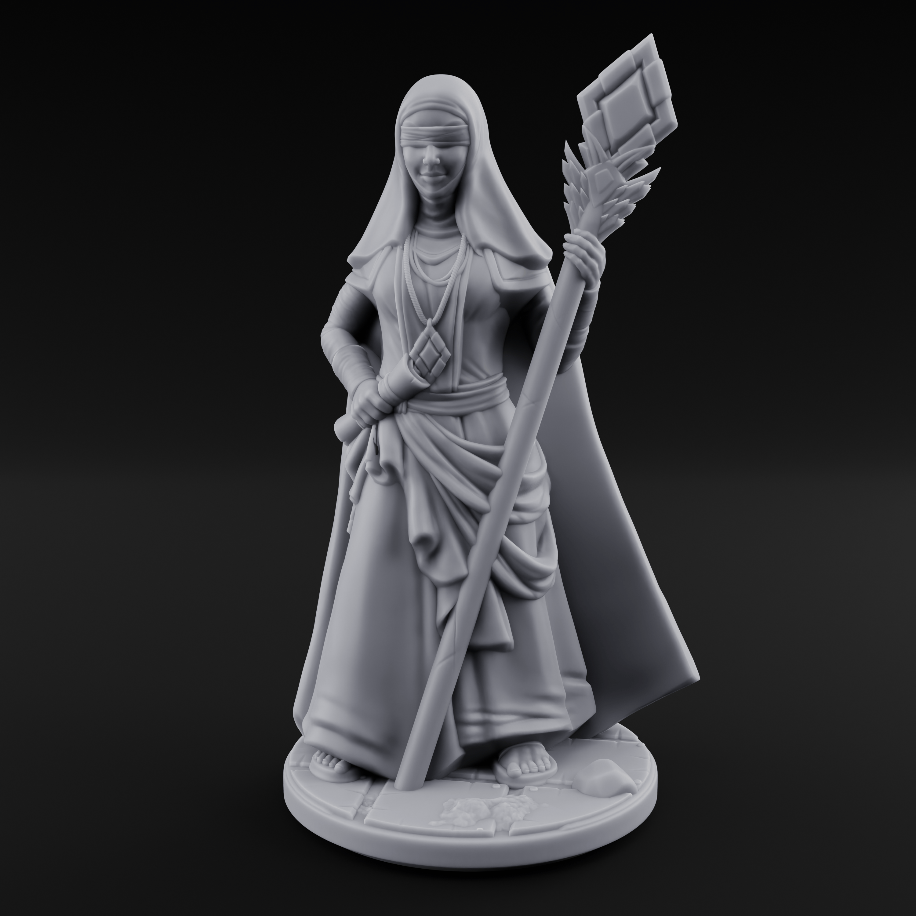 Warmly Welcoming Human Priestess C