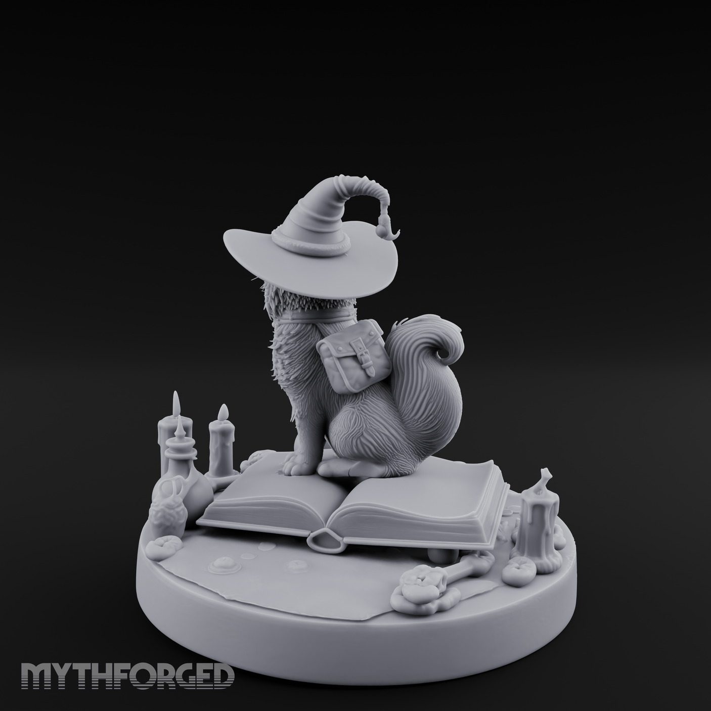 Dapper Wanderer Cat Sorcerer Miniature for Dungeons and Dragons, Pathfinder or other TTRPGs