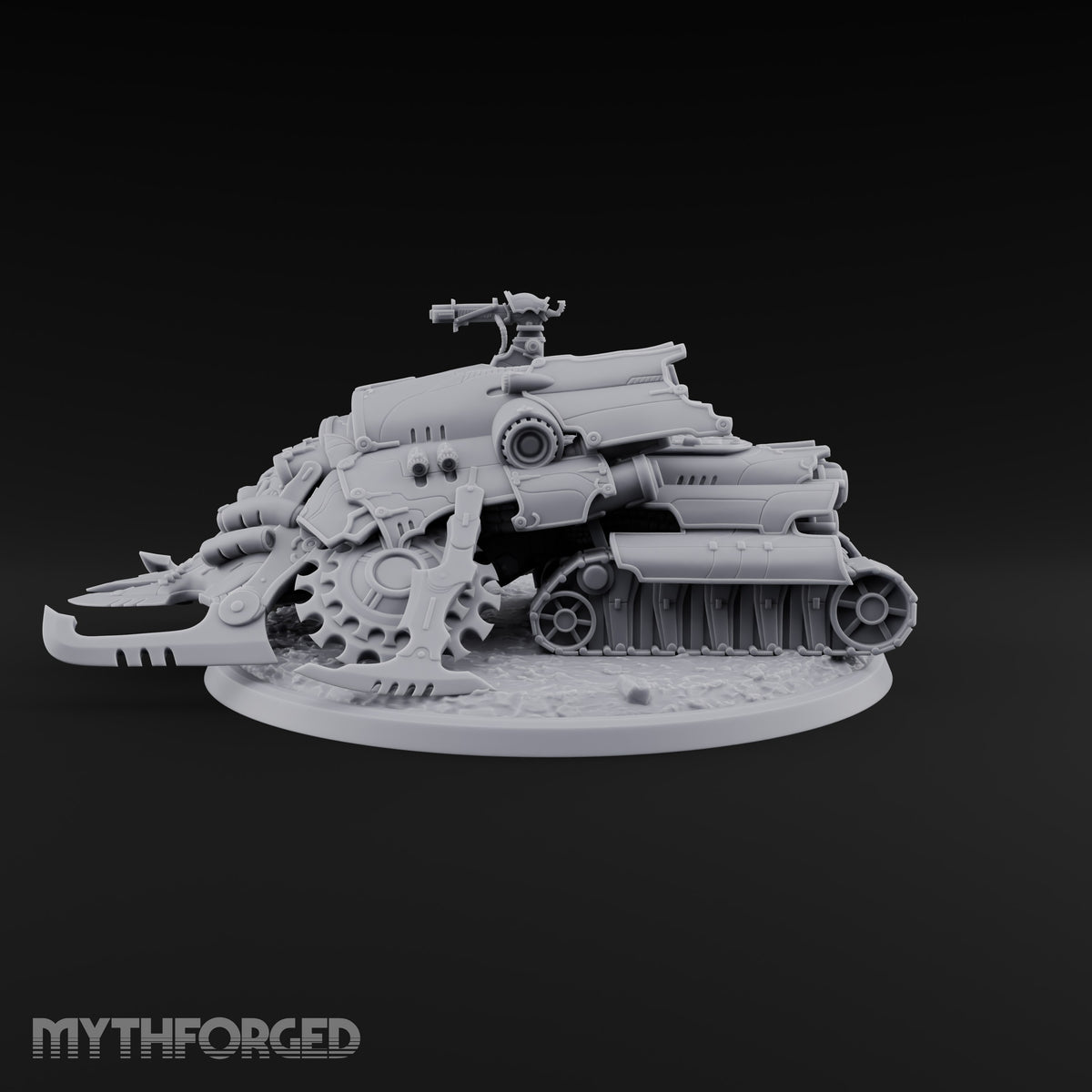 Left a Red Rut Behind Warforged Tracked Assault Automaton — Frontplate 1 · Gun 2