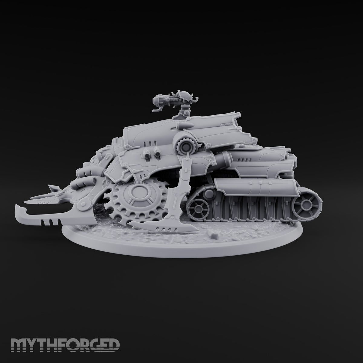Left a Red Rut Behind Warforged Tracked Assault Automaton — Frontplate 1 · Gun 3
