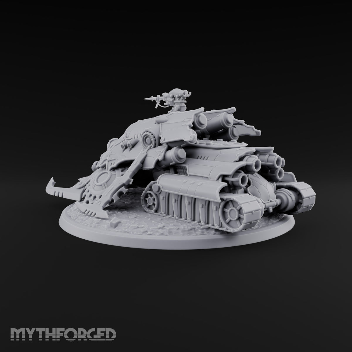 Left a Red Rut Behind Warforged Tracked Assault Automaton — Frontplate 1 · Gun 4