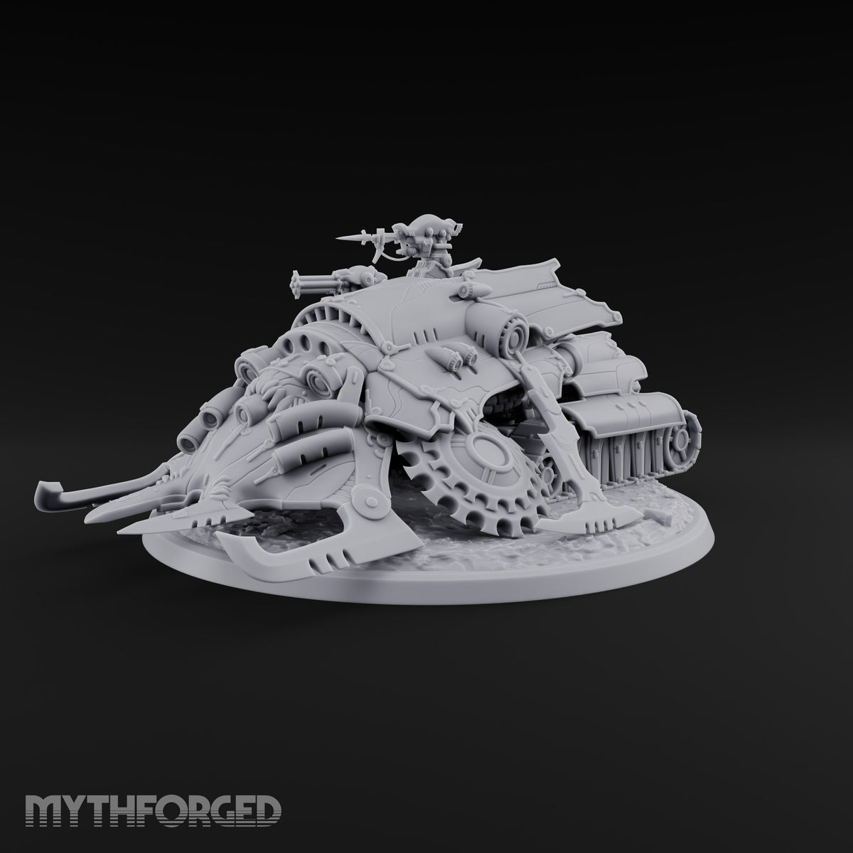 Left a Red Rut Behind Warforged Tracked Assault Automaton — Frontplate 1 · Gun 4