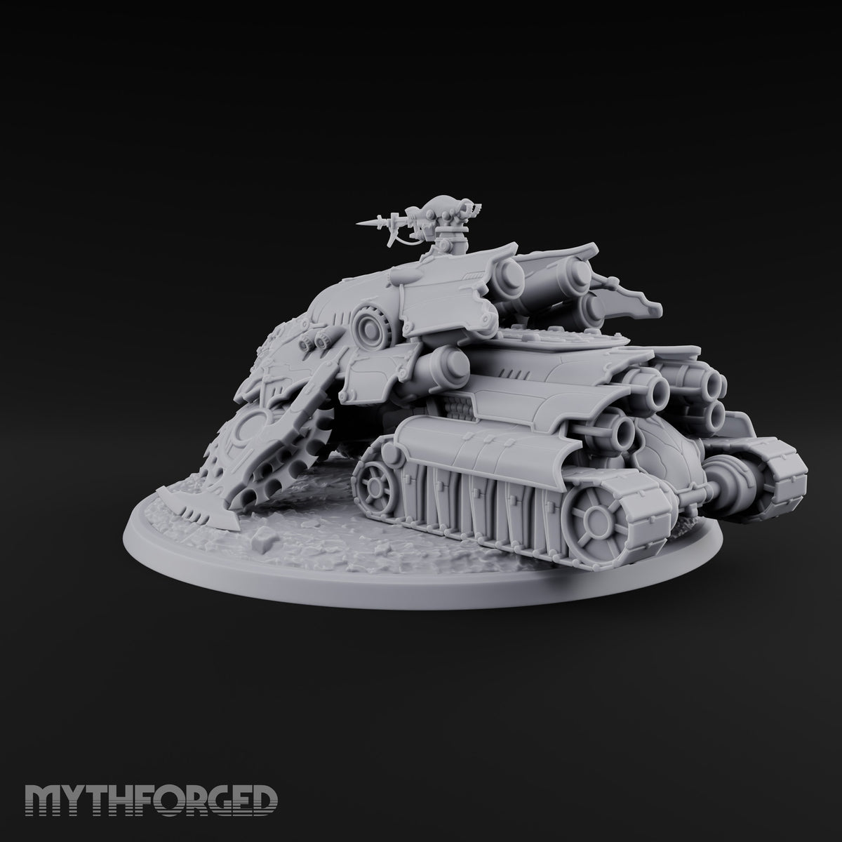 Left a Red Rut Behind Warforged Tracked Assault Automaton — Frontplate 2 · Gun 4