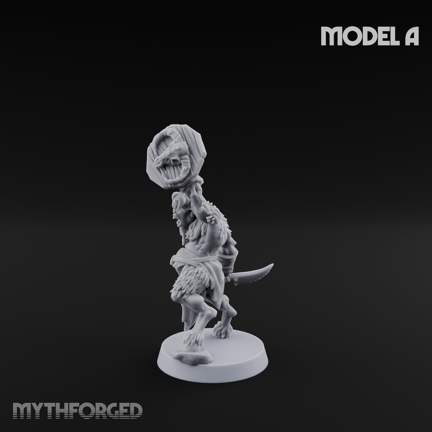 Horn Blowing Rally Satyr Warband A Miniature for Dungeons and Dragons, Pathfinder or other TTRPGs