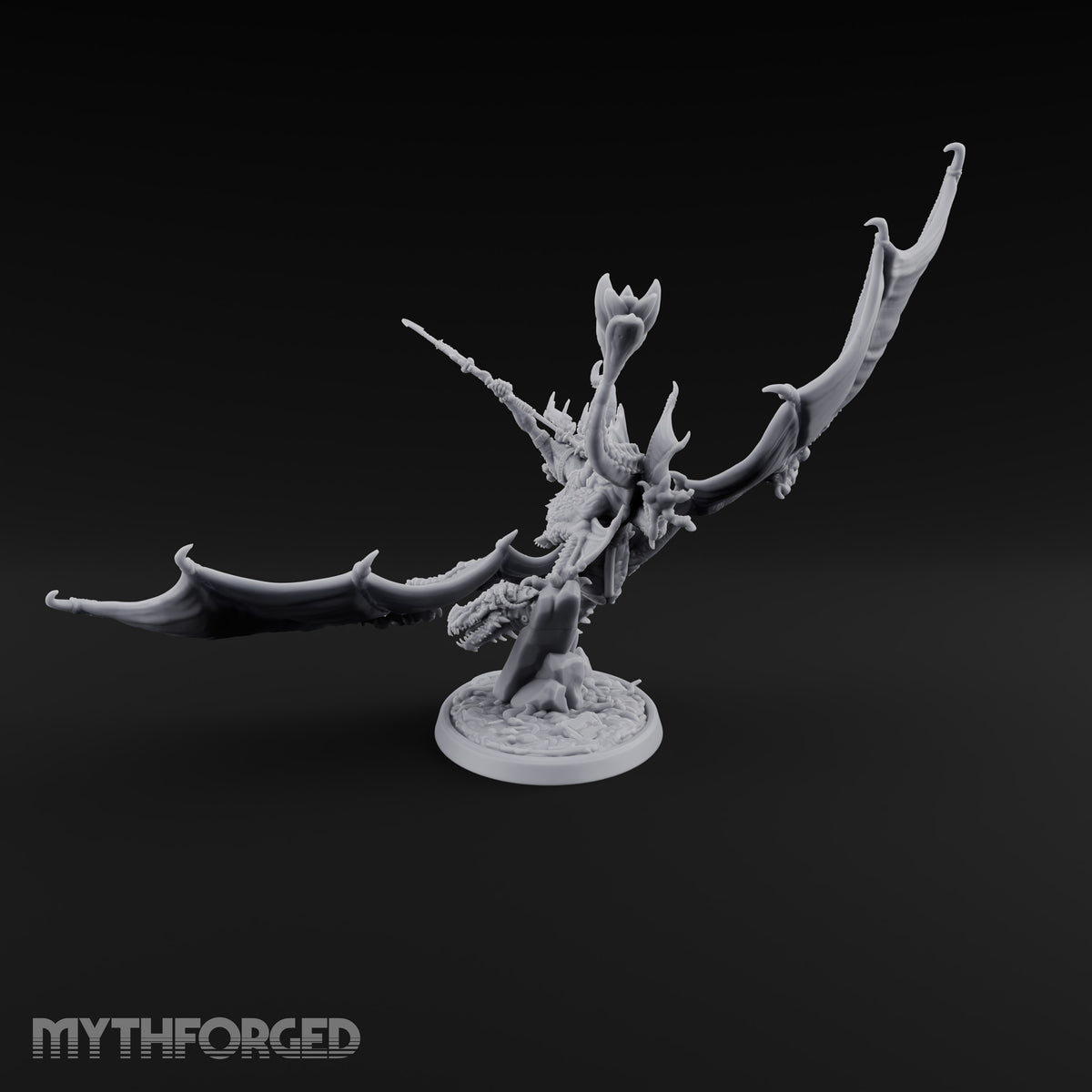 Reckless at Altitude Lizardfolk Rider on Wyvern B