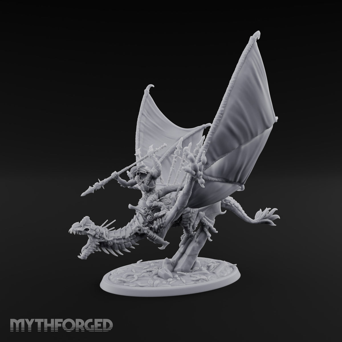 Reckless at Altitude Lizardfolk Rider on Wyvern D