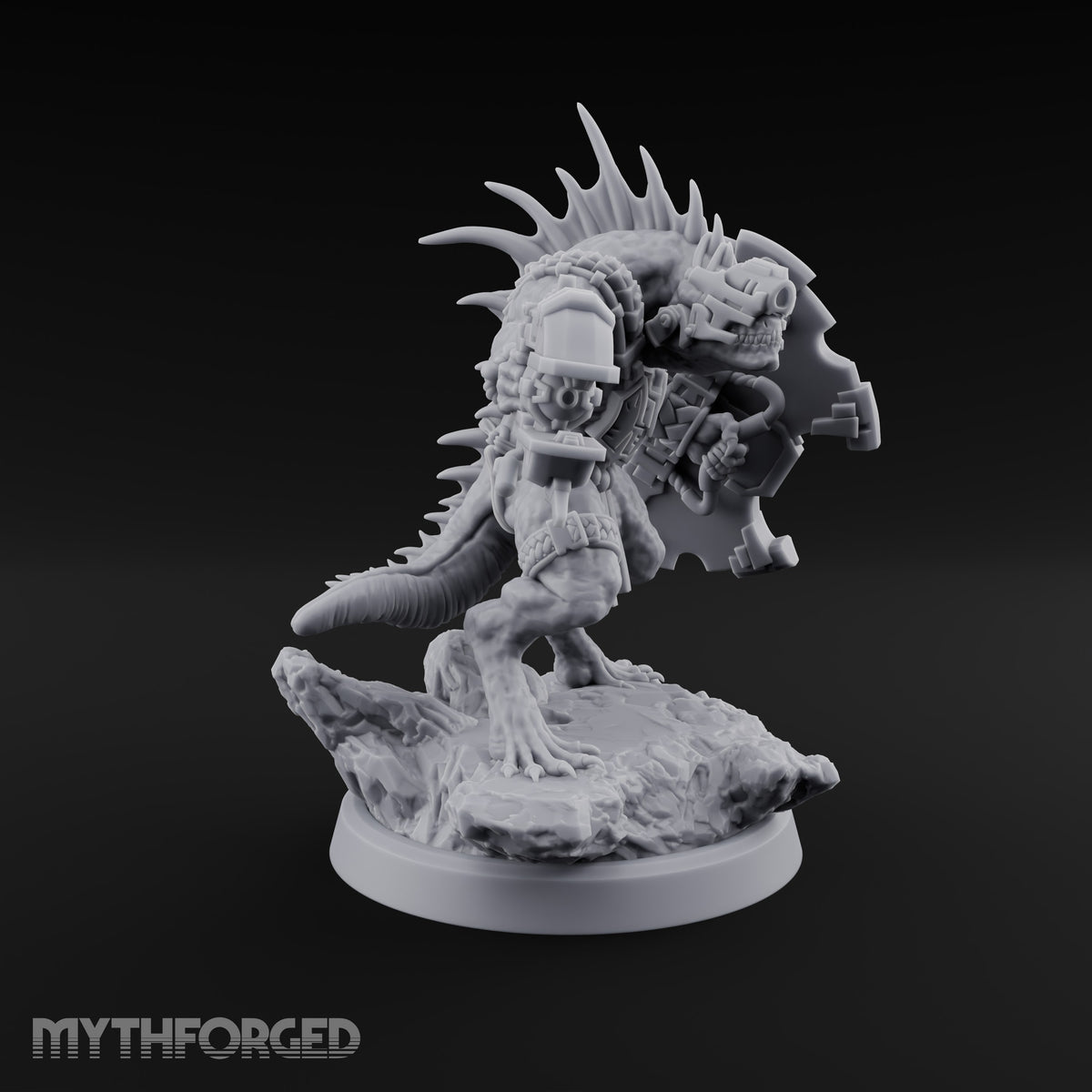 Spines Up on Broken Ground Lizardfolk Shield Gunner B
