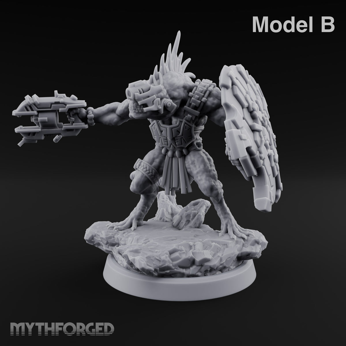 Spines Up on Broken Ground Lizardfolk Shield Gunner B
