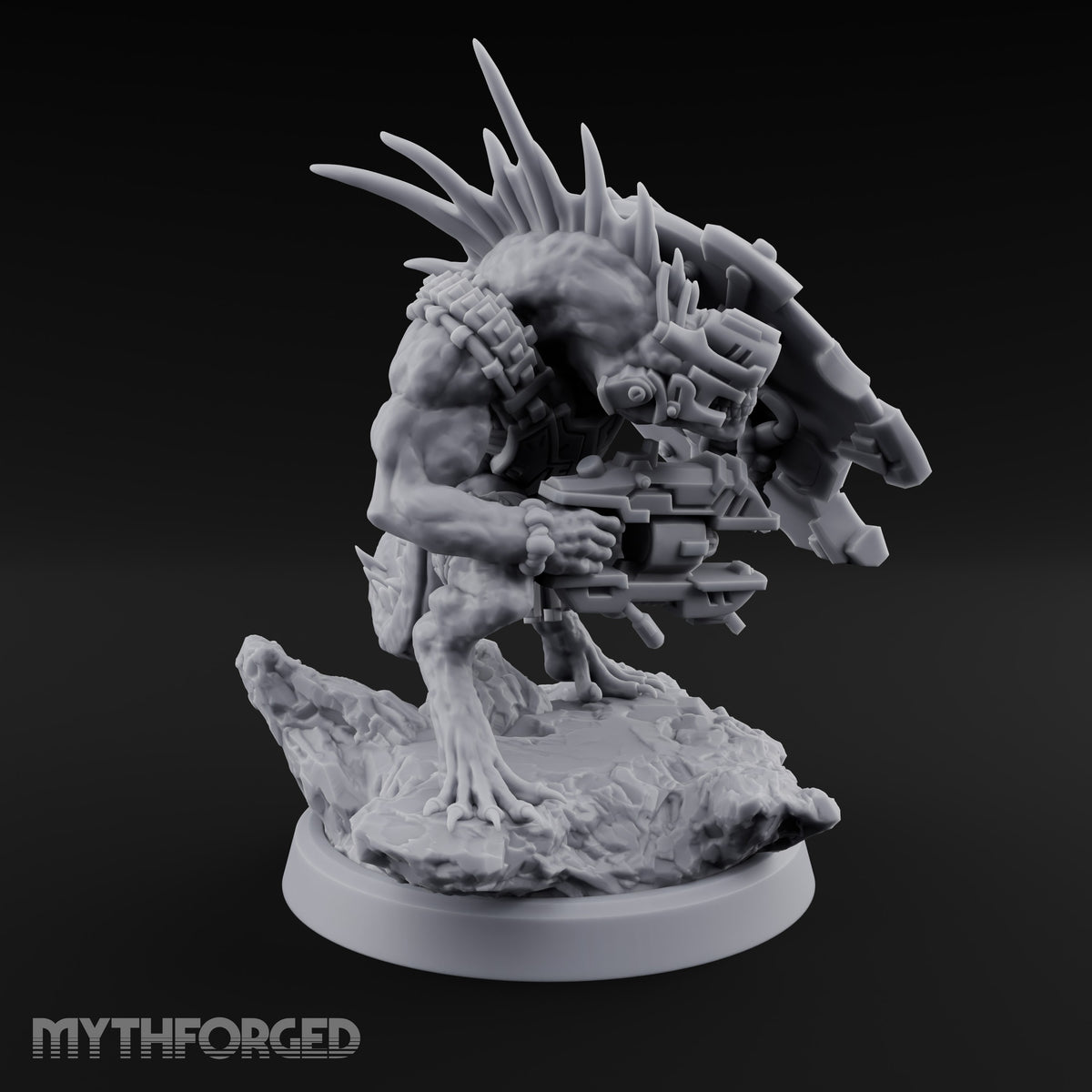 Spines Up on Broken Ground Lizardfolk Shield Gunners — D